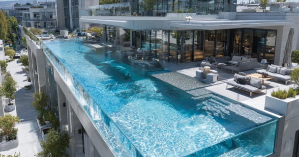 度假公寓泳池设计