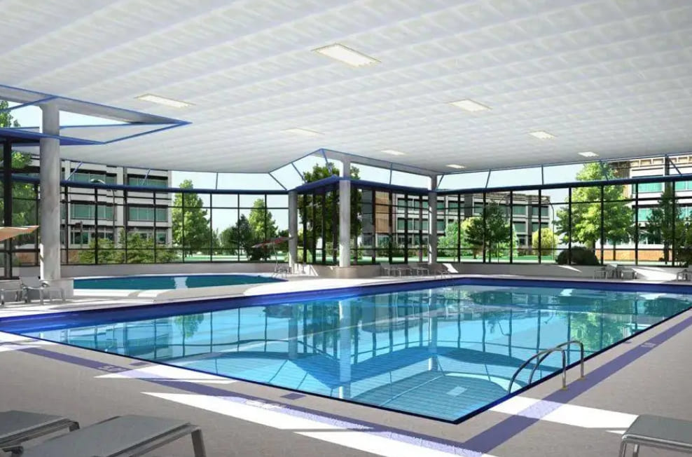 钢结构泳池细节