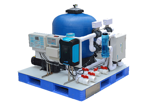 智能泳池水疗水处理机组WL-DYT12B-一体化过滤设备